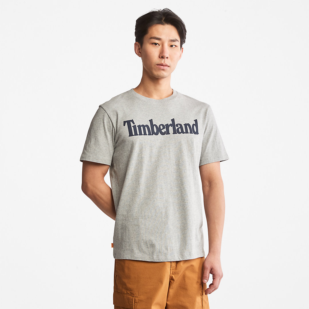 Kennebec River Logo T-Shirt for Men in Grey Timberland On Sale