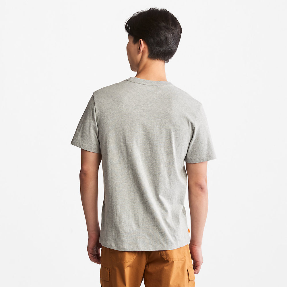 Kennebec River Logo T-Shirt for Men in Grey Timberland On Sale