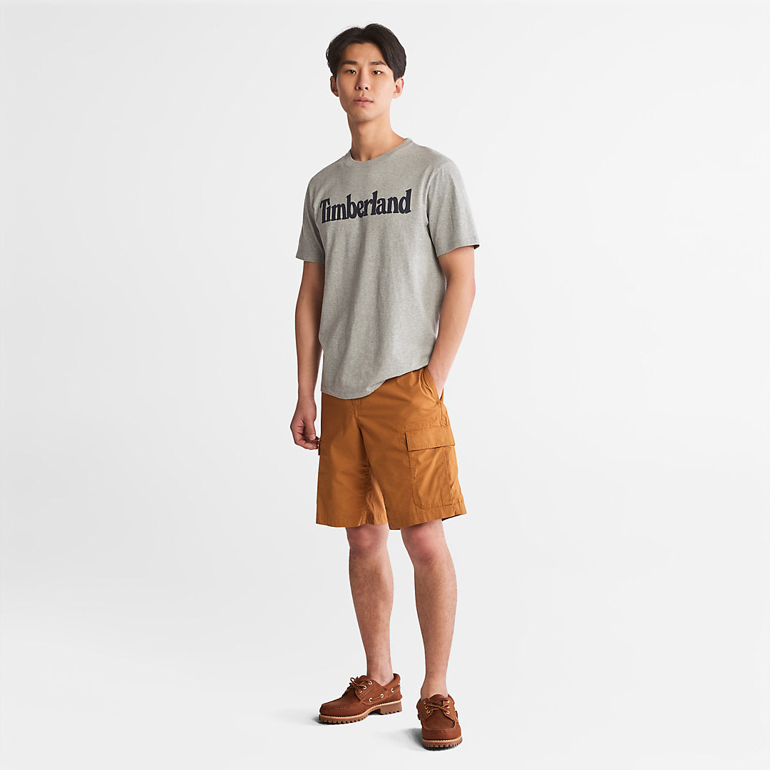 Kennebec River Logo T-Shirt for Men in Grey Timberland On Sale