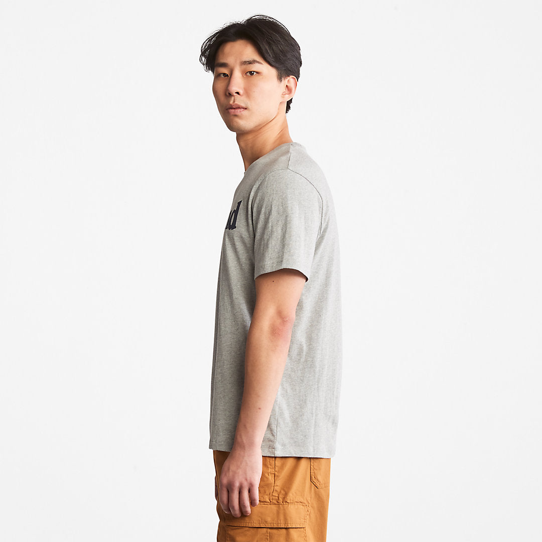 Kennebec River Logo T-Shirt for Men in Grey Timberland On Sale