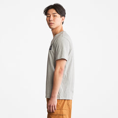Kennebec River Logo T-Shirt for Men in Grey Timberland On Sale