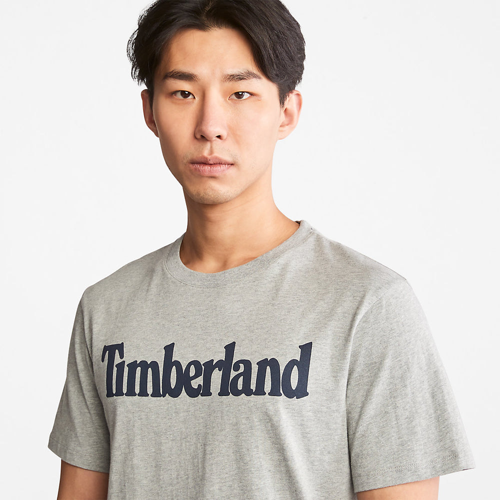 Kennebec River Logo T-Shirt for Men in Grey Timberland On Sale