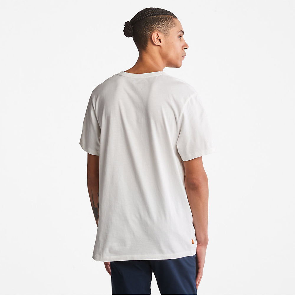 Kennebec River Logo T-Shirt for Men in White Timberland For Sale