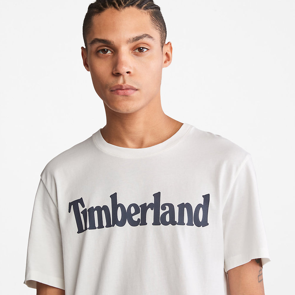 Kennebec River Logo T-Shirt for Men in White Timberland For Sale