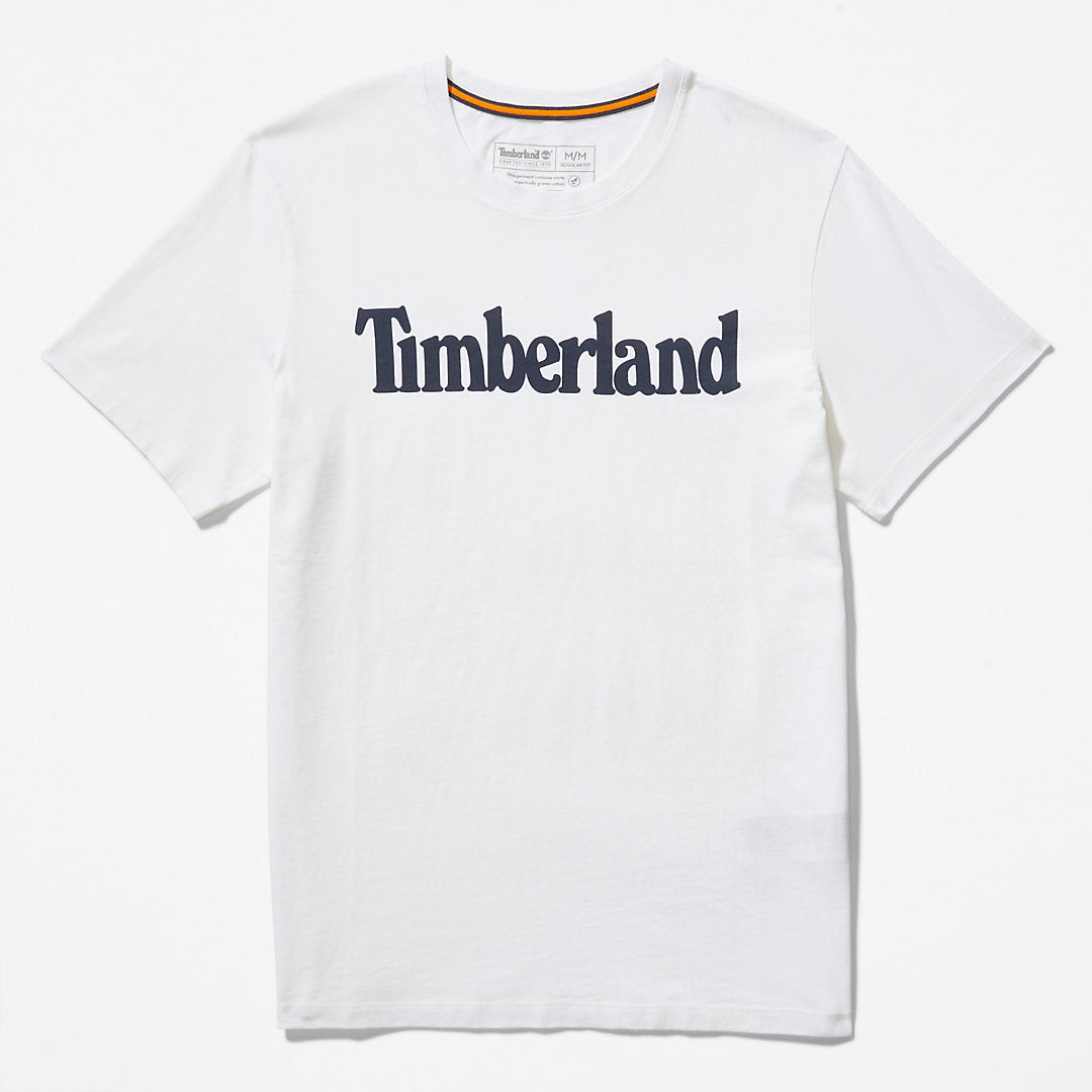 Kennebec River Logo T-Shirt for Men in White Timberland For Sale