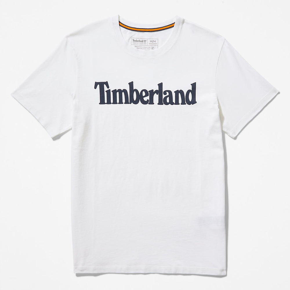 Kennebec River Logo T-Shirt for Men in White Timberland For Sale