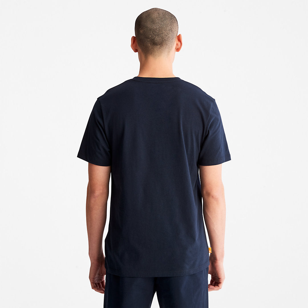 Kennebec River Logo T-Shirt for Men in Navy Timberland Outlet