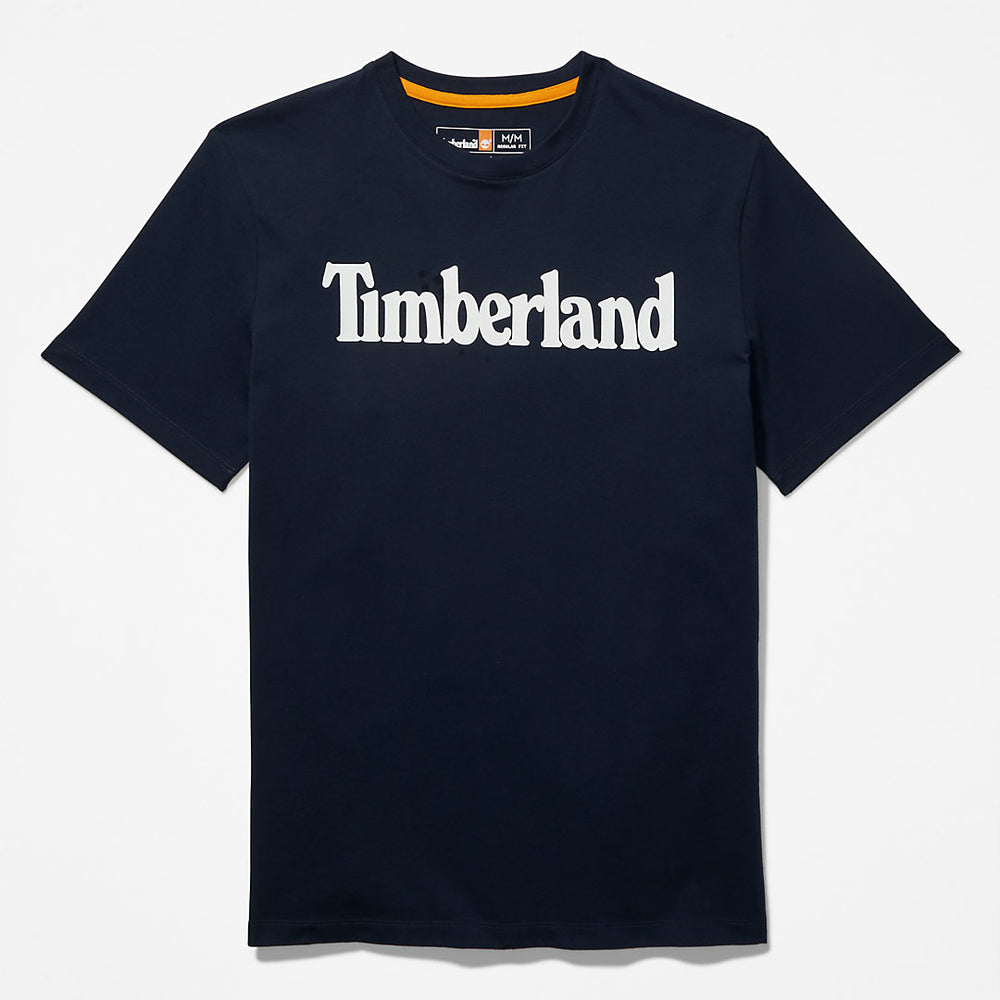 Kennebec River Logo T-Shirt for Men in Navy Timberland Outlet