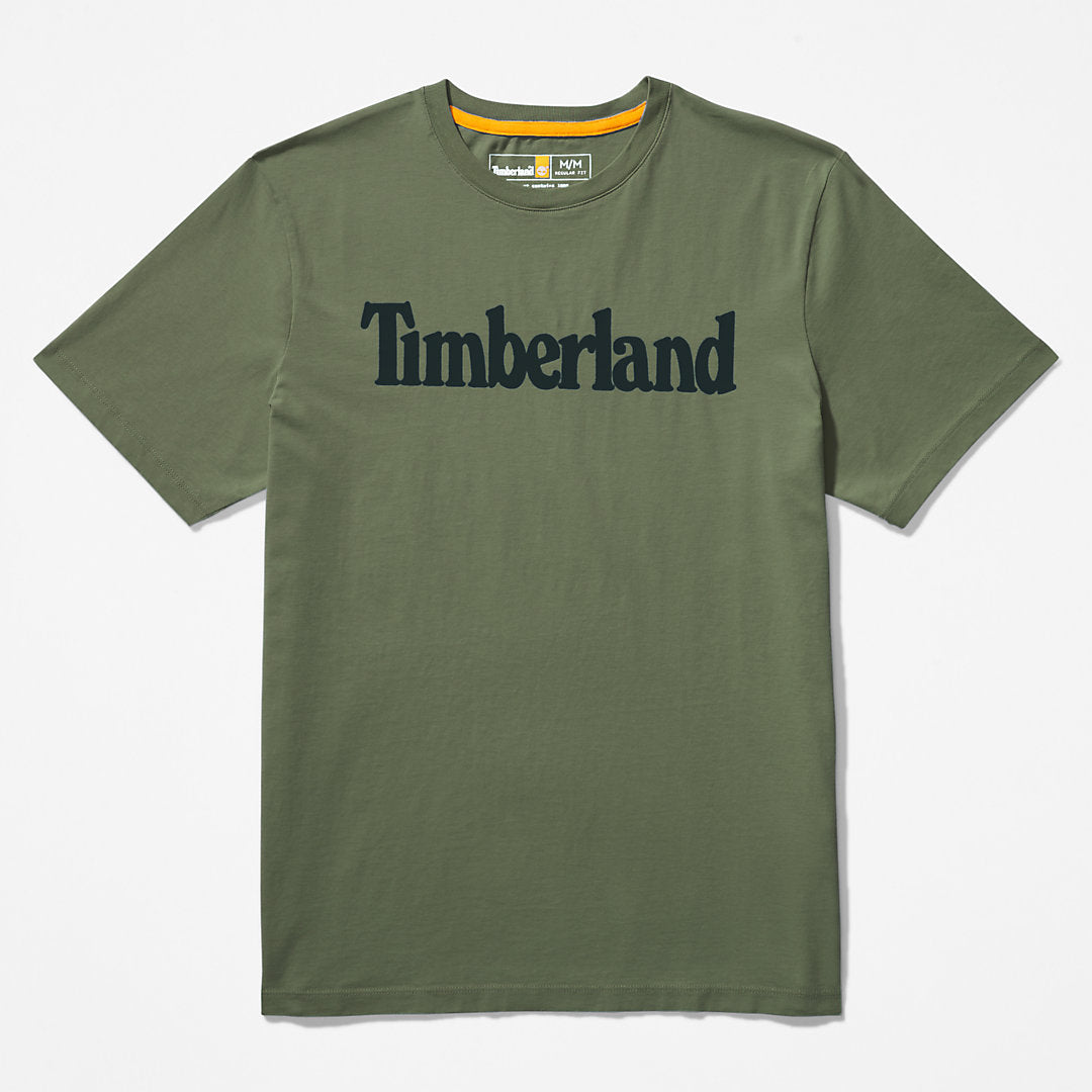 Kennebec River Logo T-Shirt for Men in Dark Green Timberland For Sale
