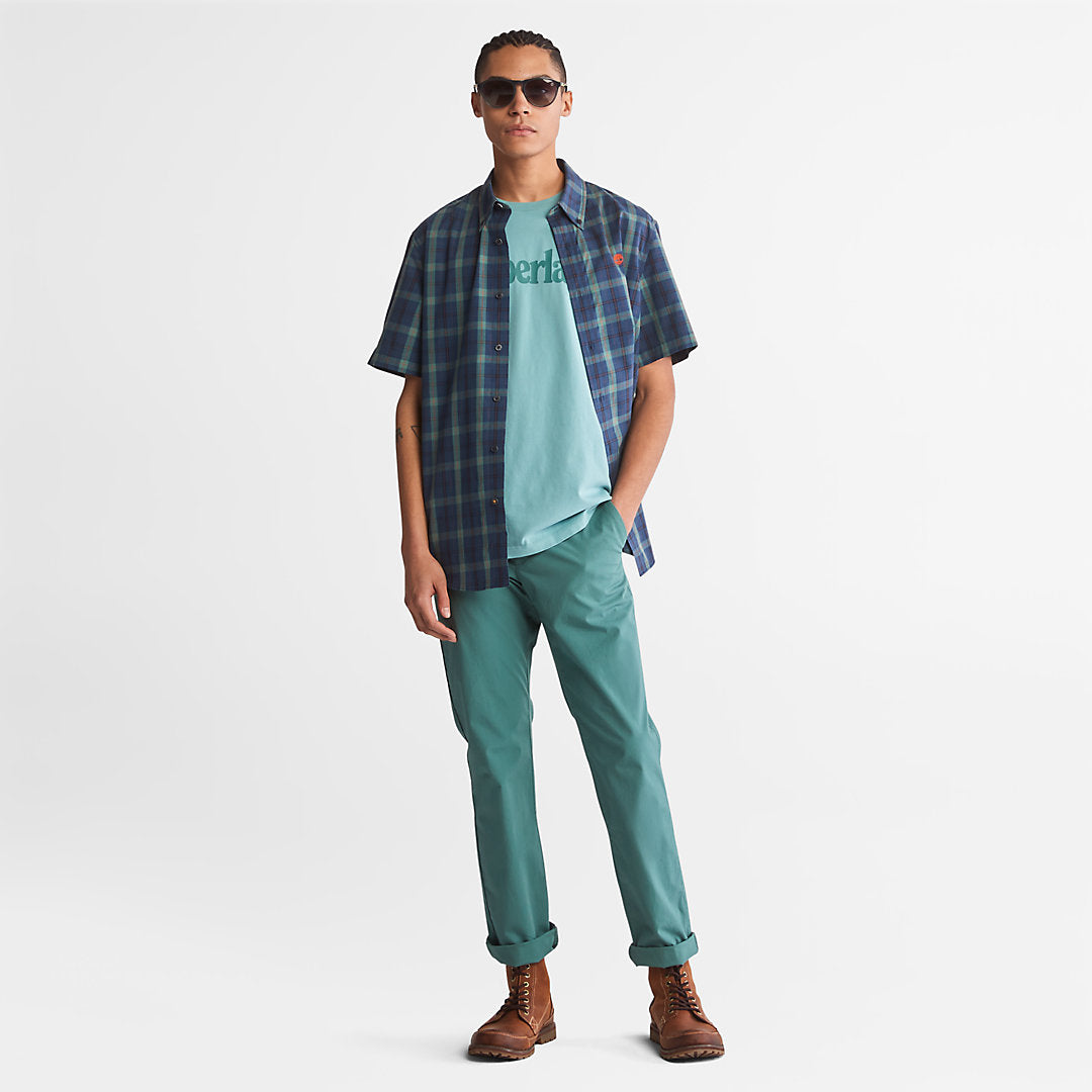 Kennebec River Logo T-Shirt for Men in Green Timberland Discount