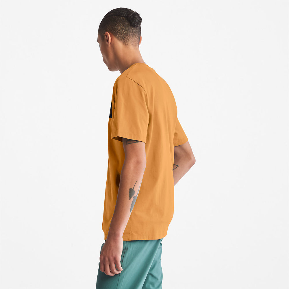 Kennebec River Logo T-Shirt for Men in Yellow Timberland US