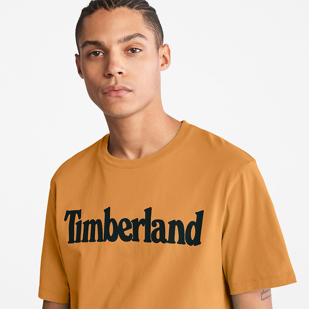 Kennebec River Logo T-Shirt for Men in Yellow Timberland US