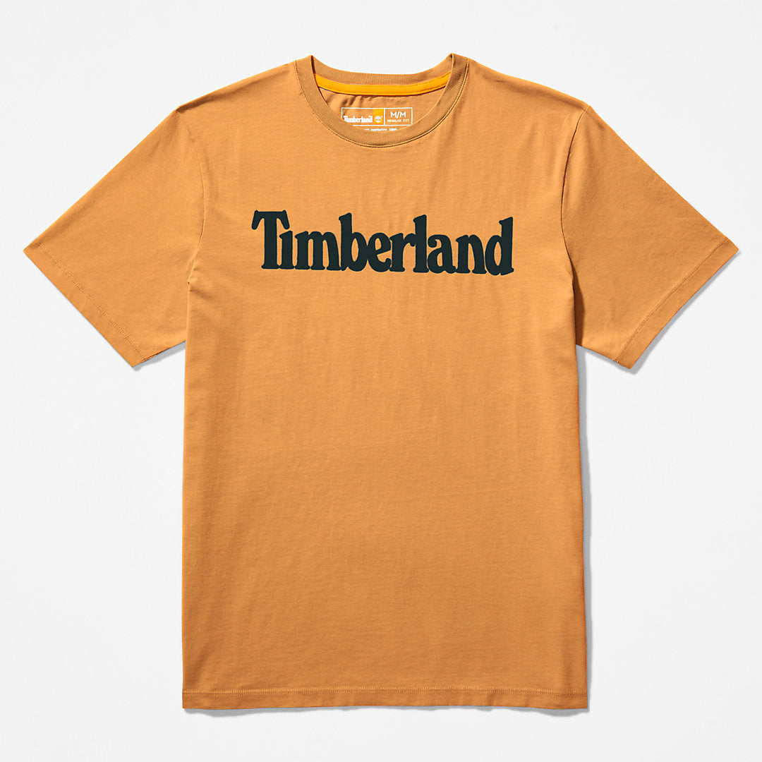Kennebec River Logo T-Shirt for Men in Yellow Timberland US