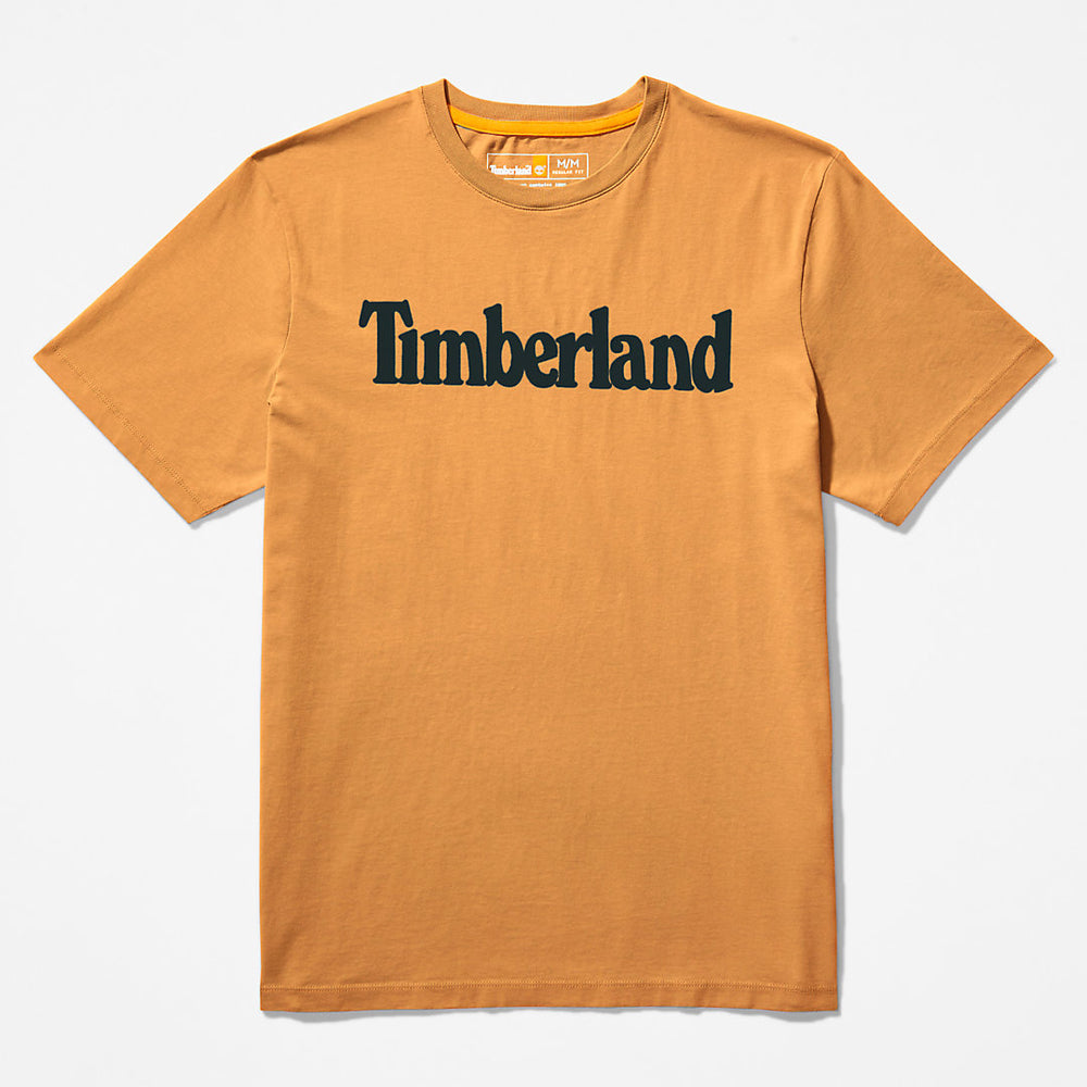 Kennebec River Logo T-Shirt for Men in Yellow Timberland US