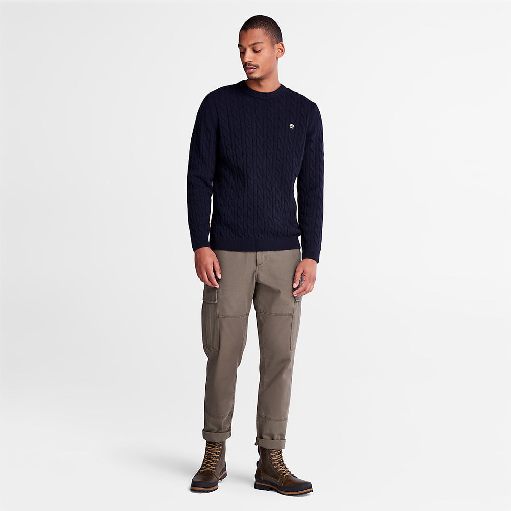 Phillips Brook Cable-knit Sweater for Men in Navy Timberland On Sale