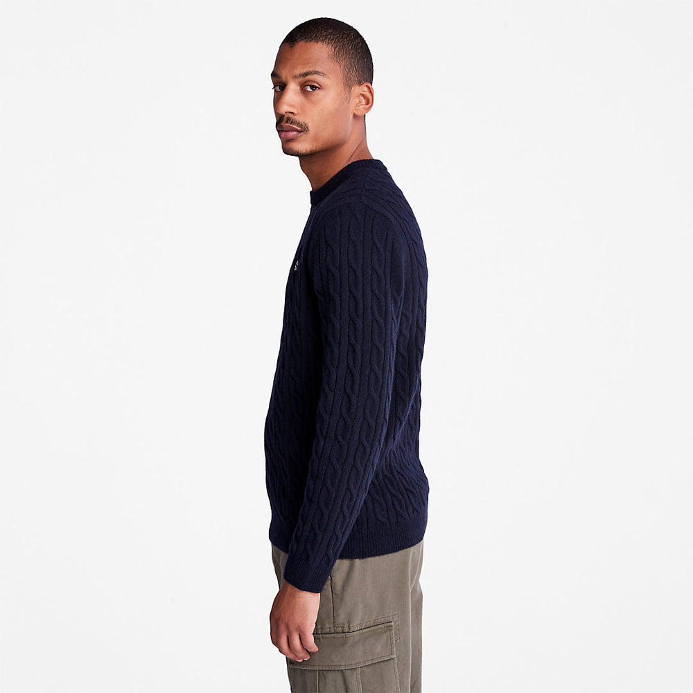 Phillips Brook Cable-knit Sweater for Men in Navy Timberland On Sale