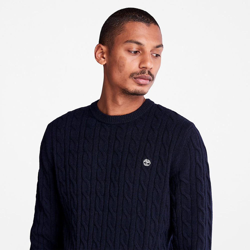 Phillips Brook Cable-knit Sweater for Men in Navy Timberland On Sale