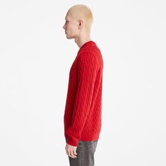 Phillips Brook Cable-knit Sweater for Men in Red Timberland On Sale