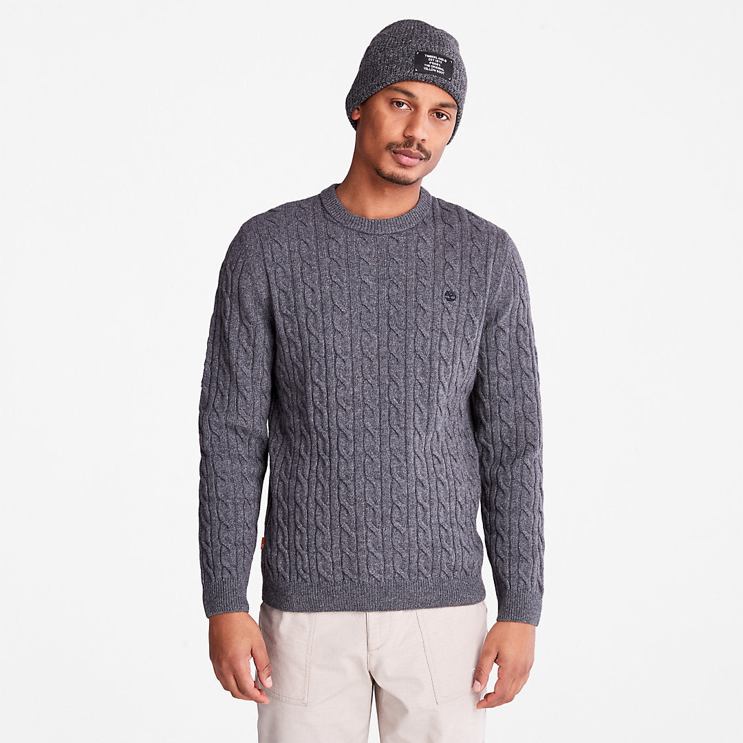 Phillips Brook Cable-knit Sweater for Men in Grey Timberland Discount