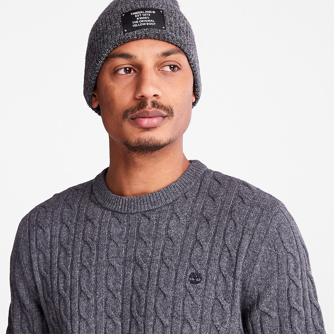 Phillips Brook Cable-knit Sweater for Men in Grey Timberland Discount