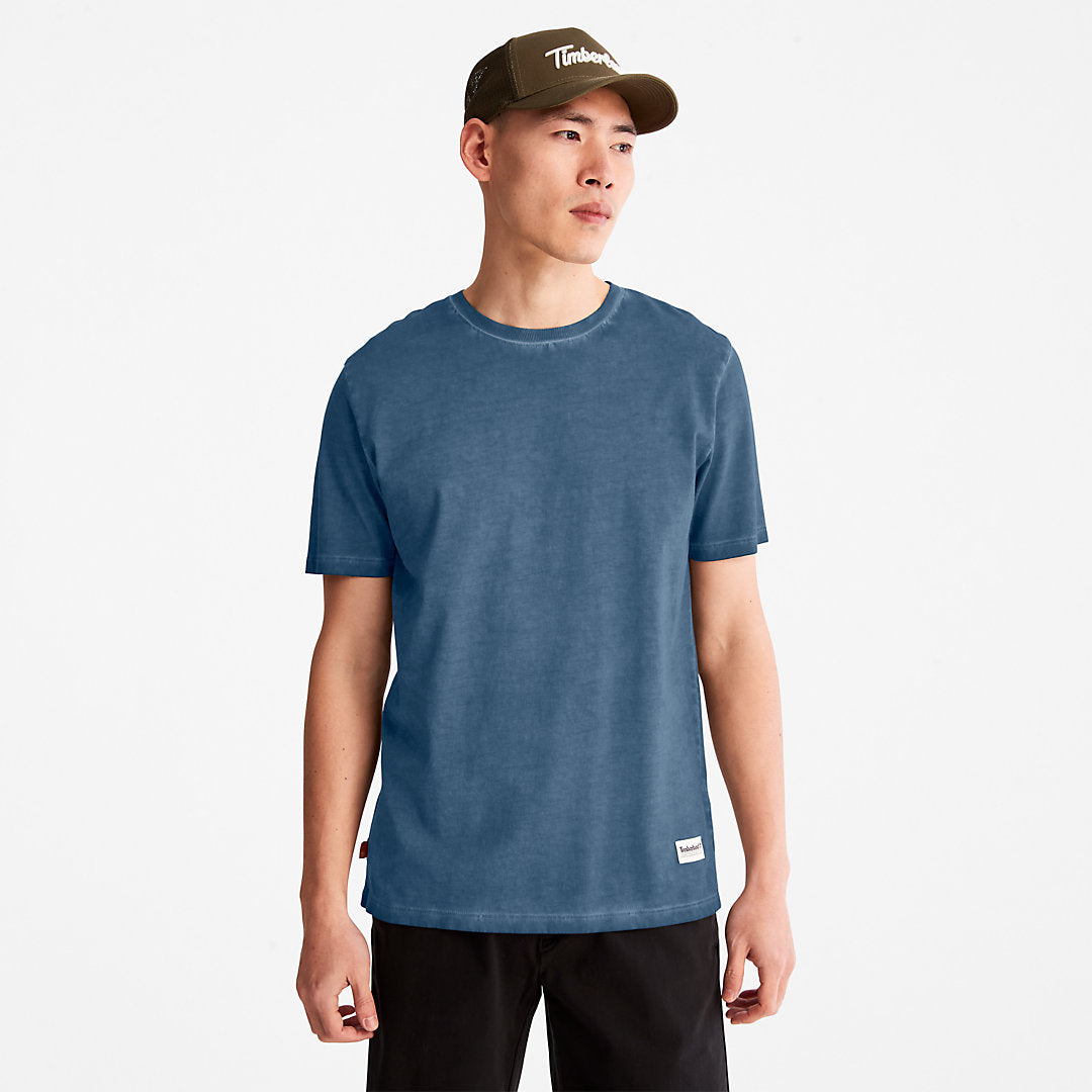 Lamprey River Garment-Dyed T-Shirt for Men in Navy Timberland Discount