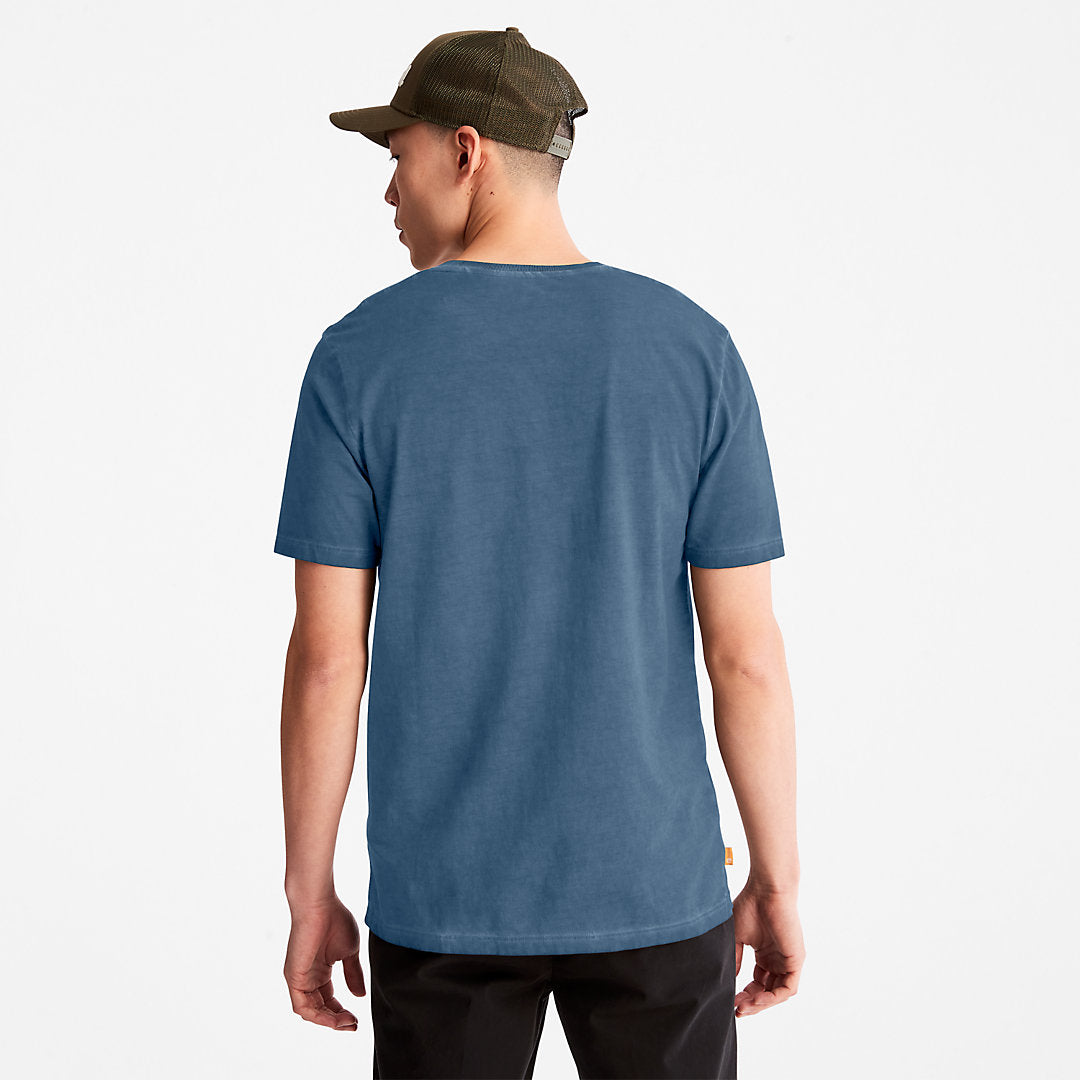 Lamprey River Garment-Dyed T-Shirt for Men in Navy Timberland Discount