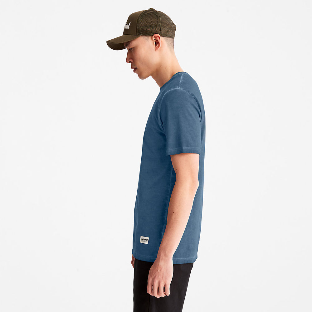 Lamprey River Garment-Dyed T-Shirt for Men in Navy Timberland Discount