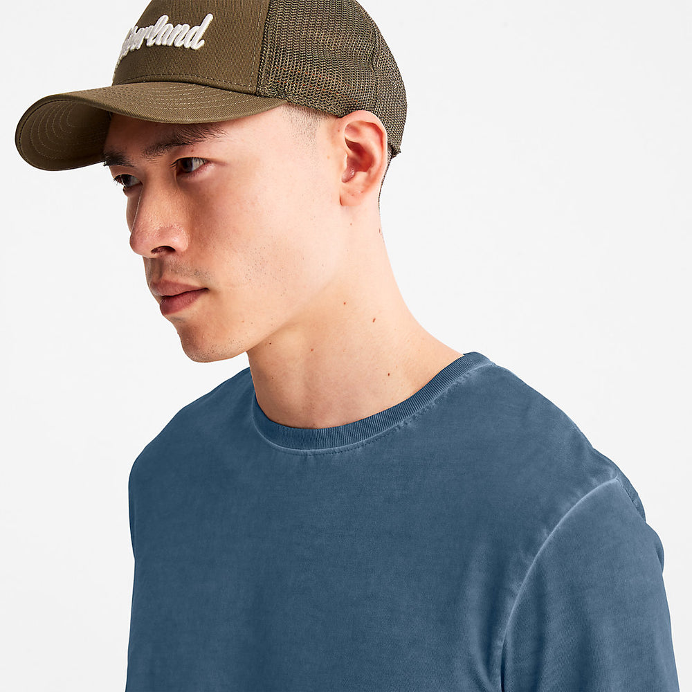 Lamprey River Garment-Dyed T-Shirt for Men in Navy Timberland Discount