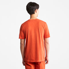 Lamprey River Garment-Dyed T-Shirt for Men in Orange Timberland US