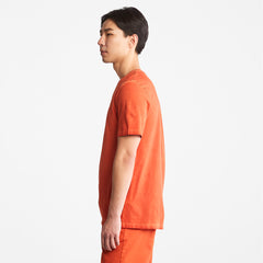 Lamprey River Garment-Dyed T-Shirt for Men in Orange Timberland US