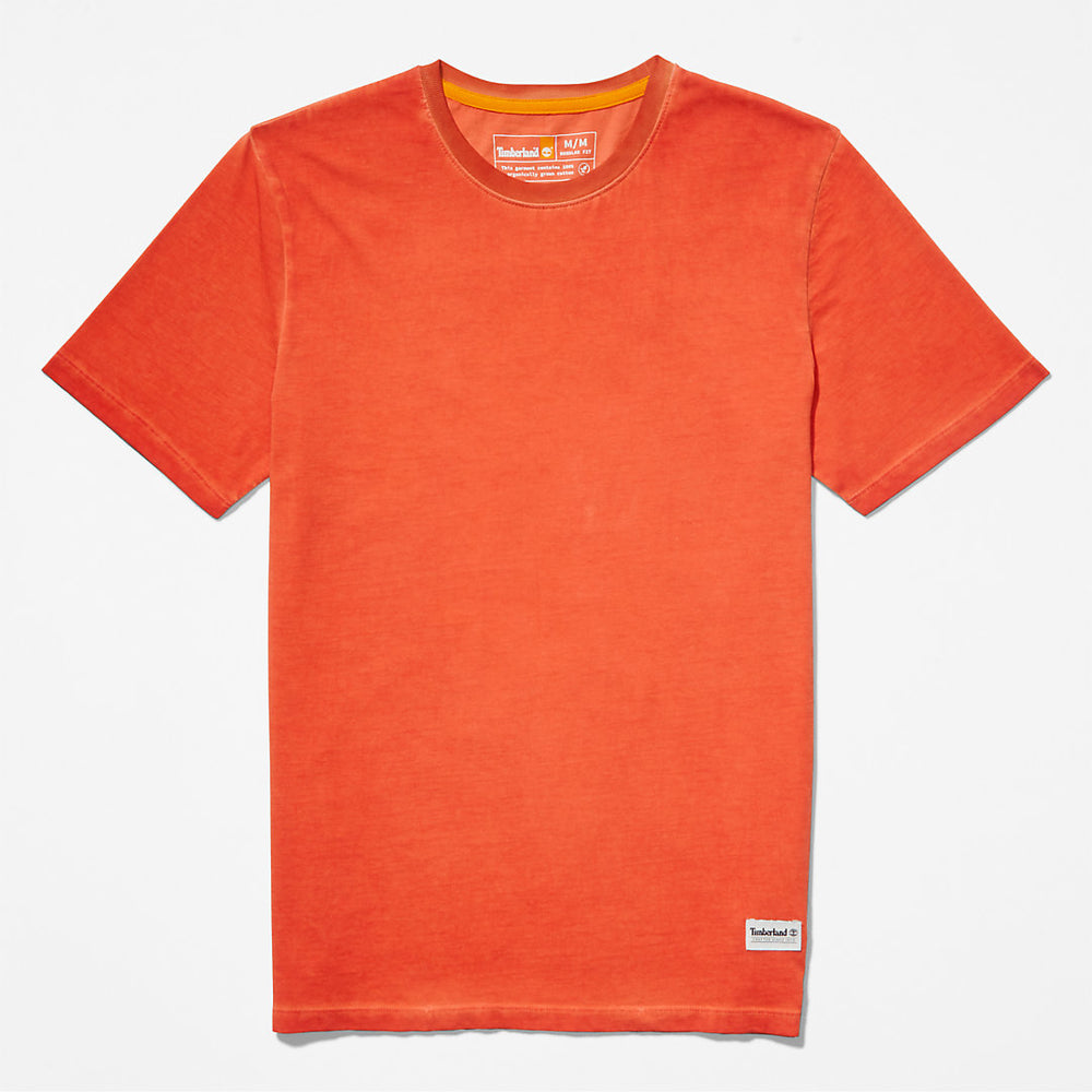 Lamprey River Garment-Dyed T-Shirt for Men in Orange Timberland US