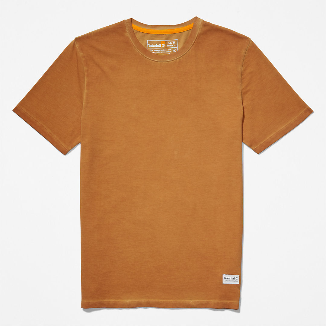 Lamprey River Garment-Dyed T-Shirt for Men in Brown Timberland On Sale