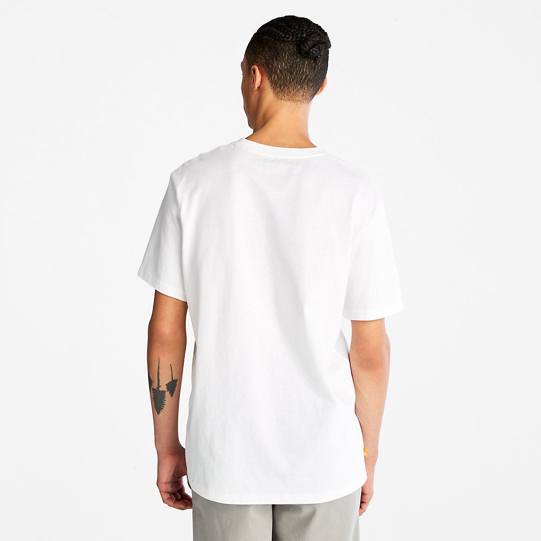 Outdoor Heritage Linear-Logo T-Shirt for Men in White Timberland Outlet