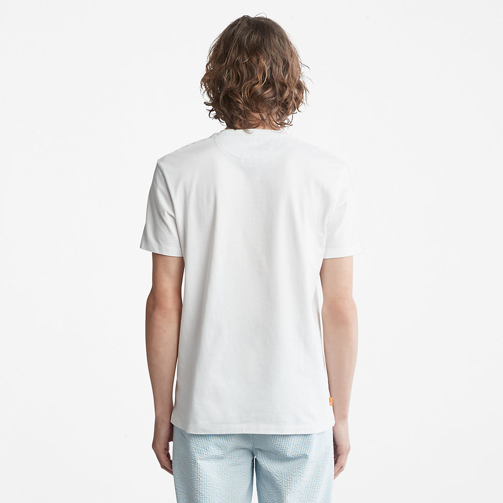 Dunstan River Pocket T-shirt for Men in White Timberland On Sale