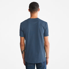 Dunstan River One-Pocket T-Shirt for Men in Blue Timberland On Sale