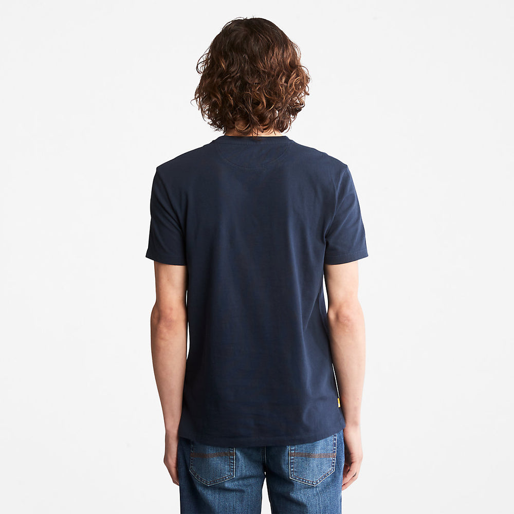Dunstan River Pocket T-shirt for Men in Navy Timberland For Sale