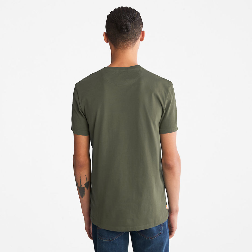 Dunstan River Pocket T-shirt for Men in Green Timberland Outlet