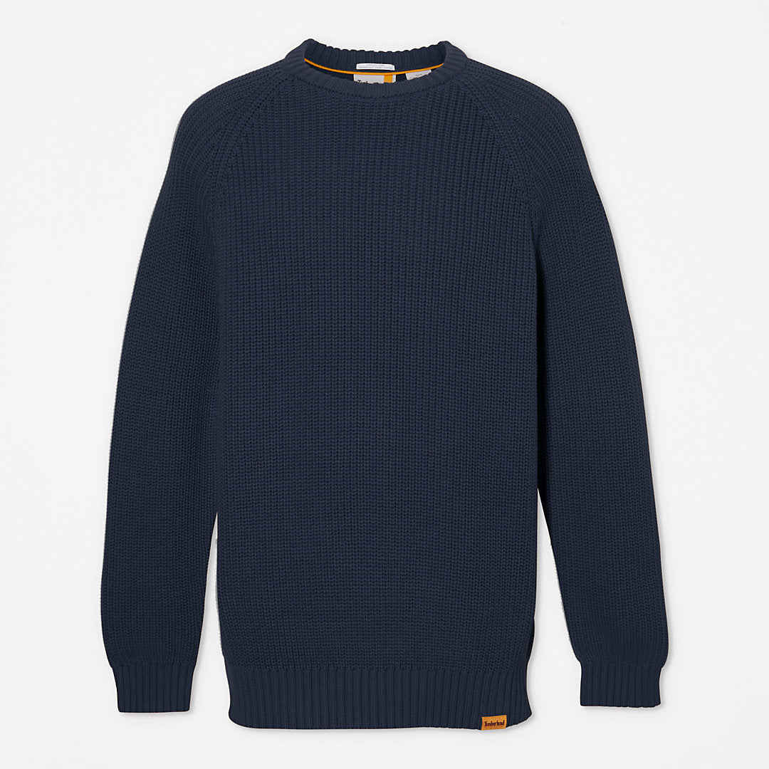 Beards Brook Crew-Neck Sweater for Men in Navy Timberland Sale