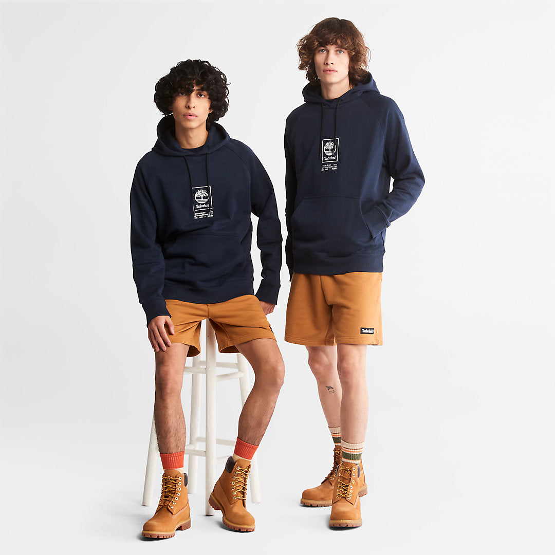 Heavyweight Logo Hoodie for All Gender in Navy Timberland Online