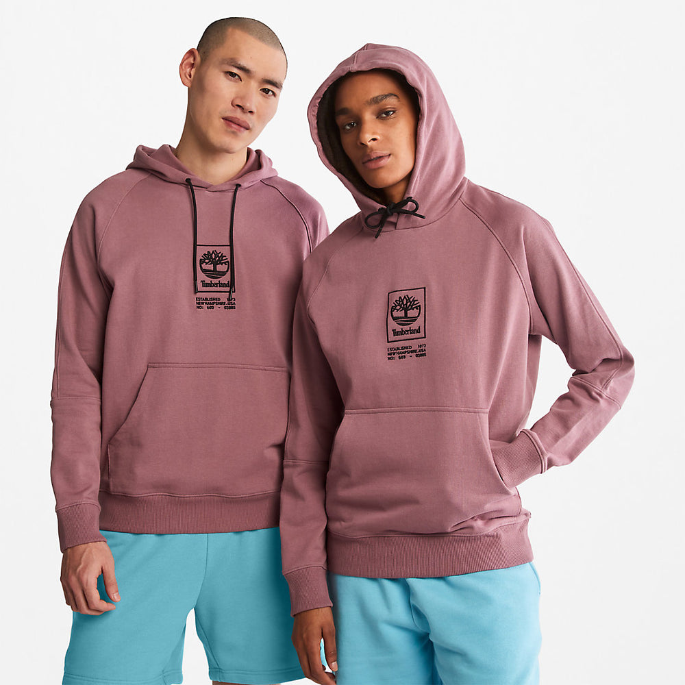 Heavyweight Logo Hoodie for All Gender in Pink Timberland Sale
