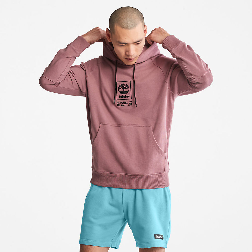Heavyweight Logo Hoodie for All Gender in Pink Timberland Sale