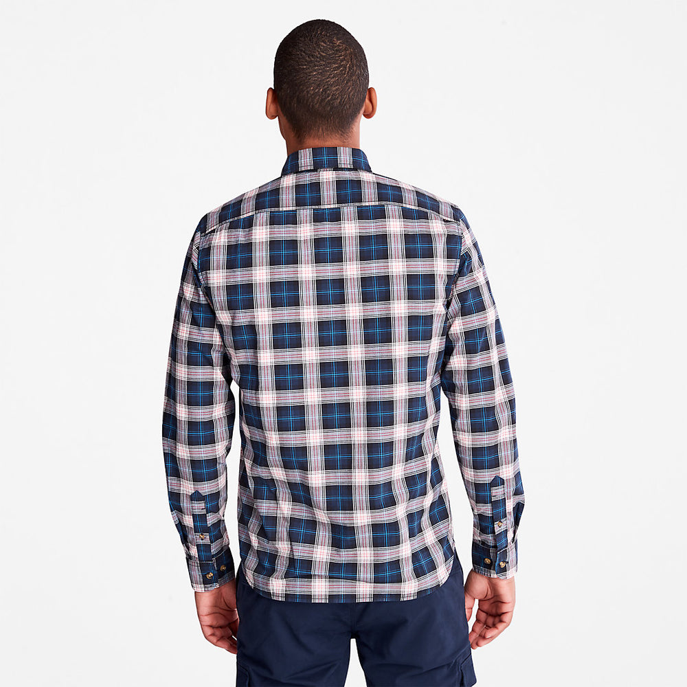 Eastham River Tartan Shirt for Men in Light Grey Timberland Discount