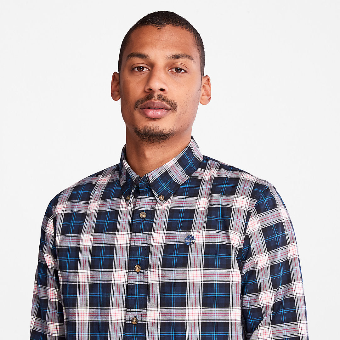 Eastham River Tartan Shirt for Men in Light Grey Timberland Discount