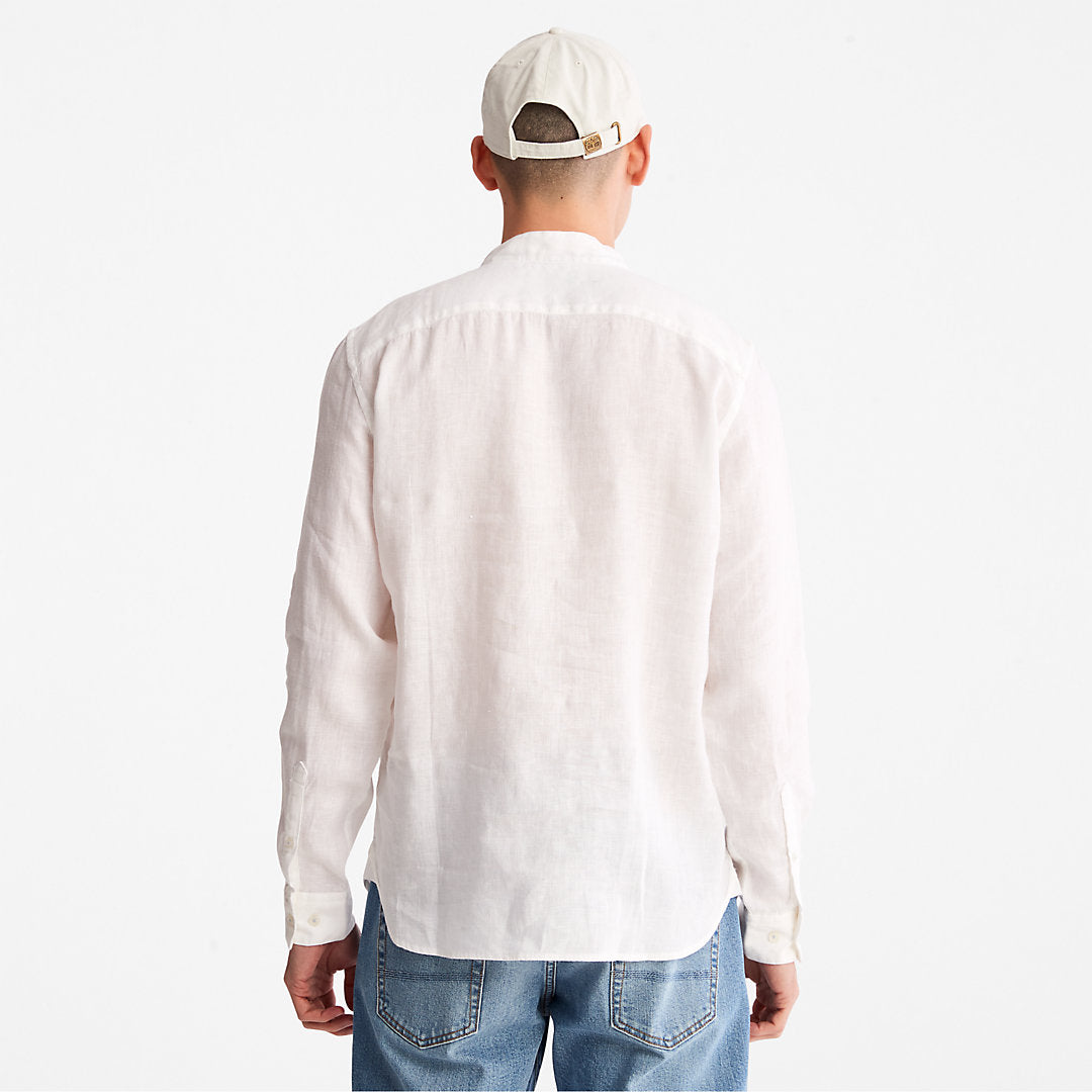 Mill River Linen Shirt for Men in White Timberland On Sale
