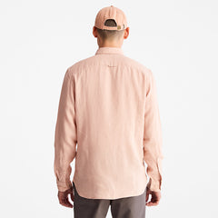Mill River Slim-Fit Linen Shirt for Men in Light Pink Timberland Sale