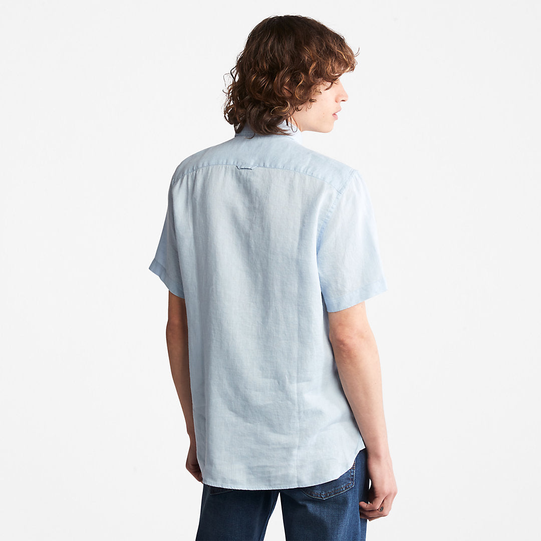 Mill River Short-Sleeve Shirt for Men in Light Blue Timberland On Sale