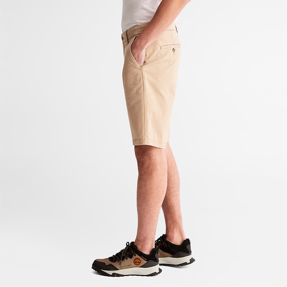 Squam Lake Stretch Chino Shorts for Men in Beige Timberland Sale