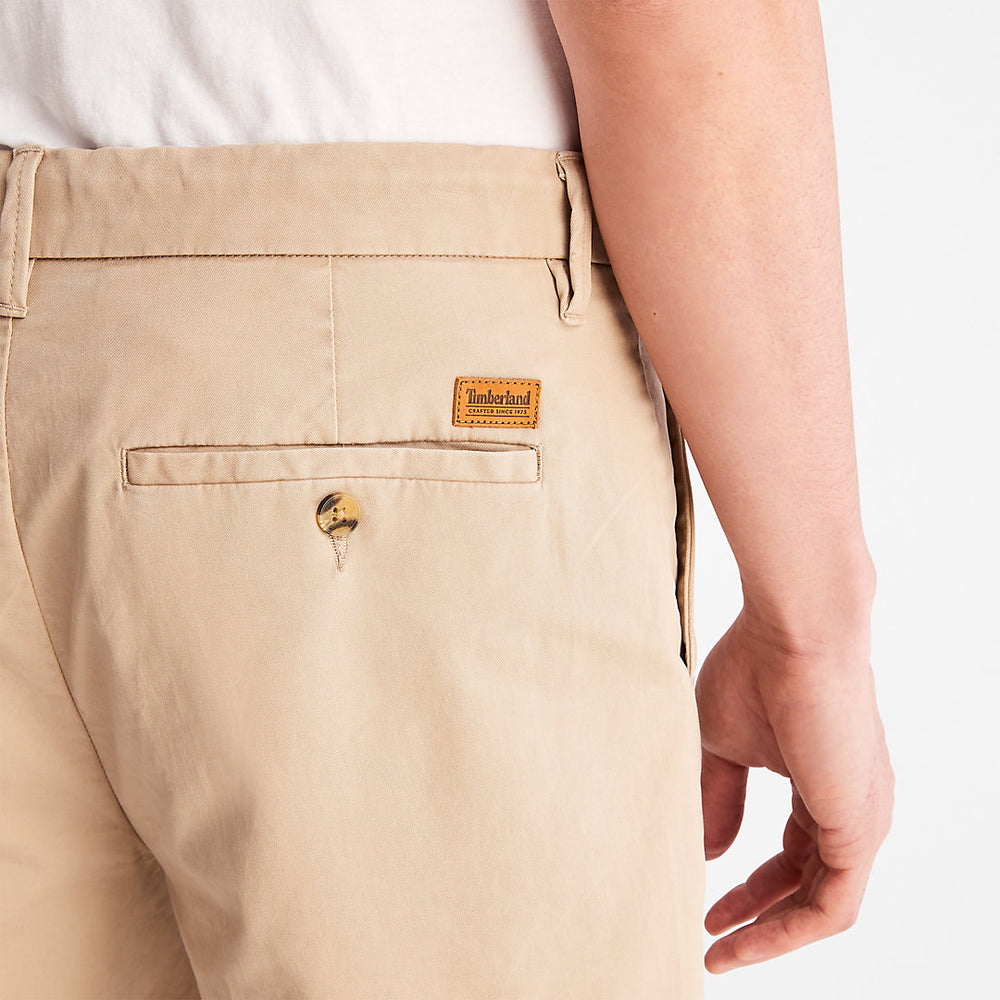 Squam Lake Stretch Chino Shorts for Men in Beige Timberland Sale