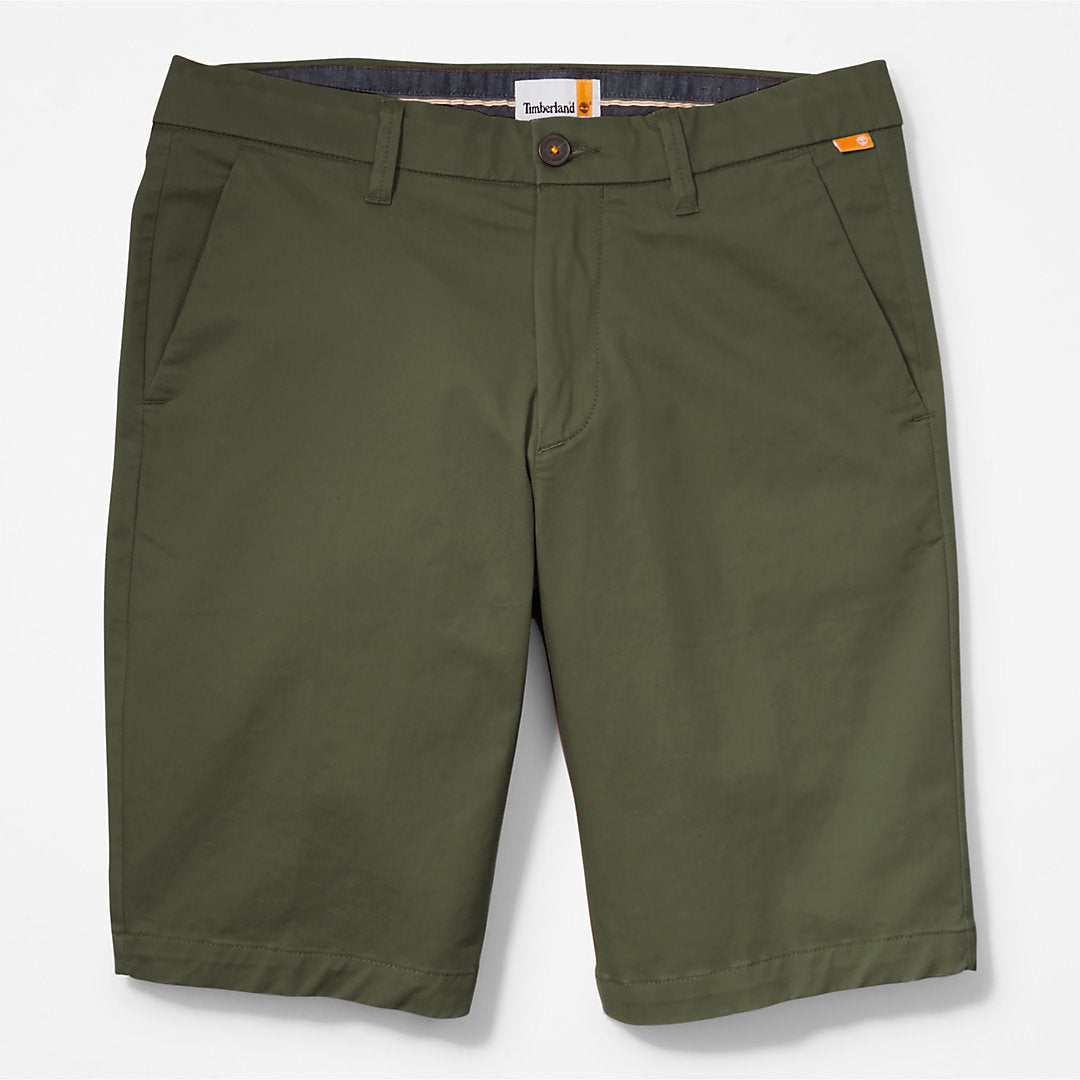 Squam Lake Stretch Chino Shorts for Men in Green Timberland Discount