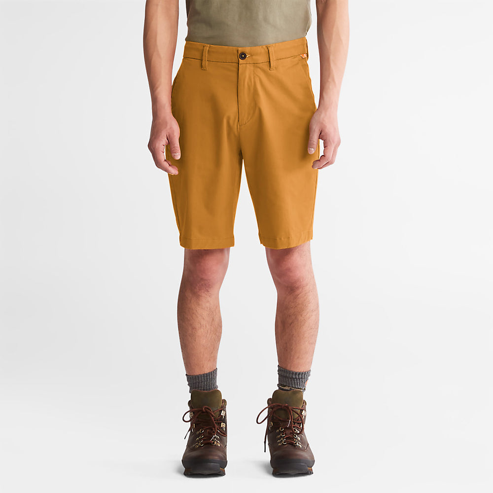 Squam Lake Stretch Chino Shorts for Men in Dark Yellow Timberland Online